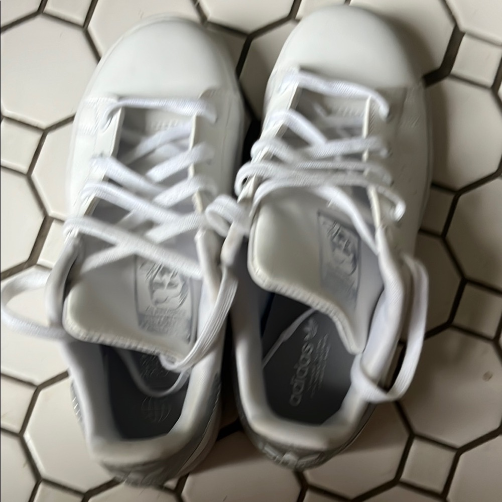 Adidas White Sneakers Minimalist Design